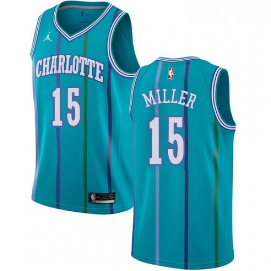 Womens Nike Jordan Charlotte Hornets 15 Percy Miller Authentic Aqua Hardwood Classics NBA Jersey Womens Nike Jordan Charlotte Hornets 15 Percy Miller Authentic Aqua Hardwood Classics NBA Jersey