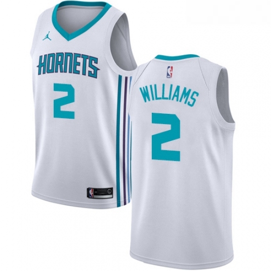 Womens Nike Jordan Charlotte Hornets 2 Marvin Williams Authentic White NBA Jersey Association Edition Womens Nike Jordan Charlotte Hornets 2 Marvin Williams Authentic White NBA Jersey Association Edition