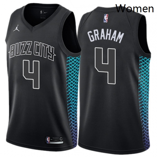 Womens Nike Jordan Charlotte Hornets 4 Devonte Graham Swingman Black NBA Jersey City Edition Womens Nike Jordan Charlotte Hornets 4 Devonte Graham Swingman Black NBA Jersey City Edition