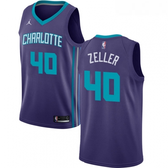 Womens Nike Jordan Charlotte Hornets 40 Cody Zeller Authentic Purple NBA Jersey Statement Edition Womens Nike Jordan Charlotte Hornets 40 Cody Zeller Authentic Purple NBA Jersey Statement Edition