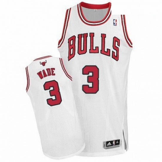 Chicago Bulls 3 Dwyane Wade White Stitched NBA Jerse Chicago Bulls 3 Dwyane Wade White Stitched NBA Jerse