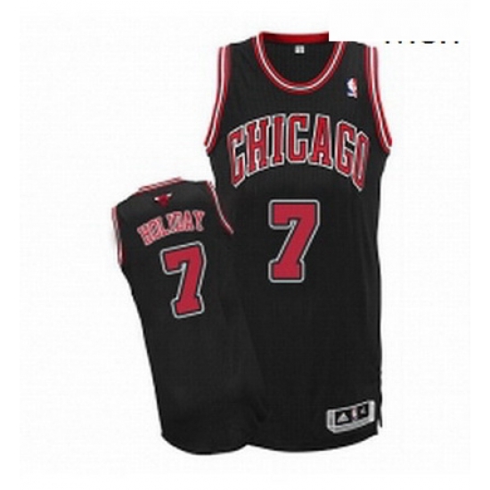 Mens Adidas Chicago Bulls 7 Justin Holiday Authentic Black Alternate NBA Jersey Mens Adidas Chicago Bulls 7 Justin Holiday Authentic Black Alternate NBA Jersey