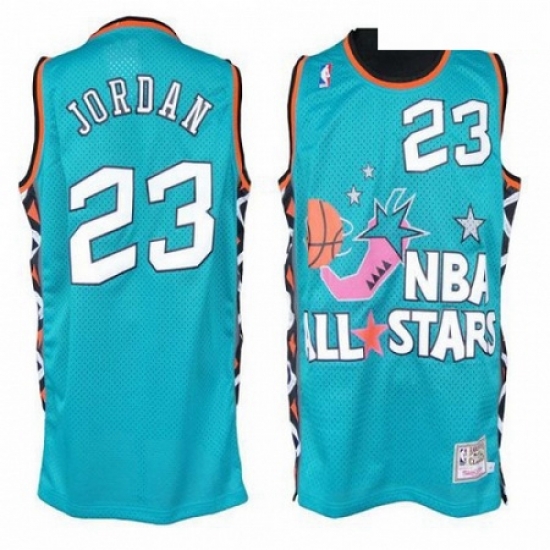 Mens Mitchell and Ness Chicago Bulls 23 Michael Jordan Swingman Baby Blue 1996 All Star Throwback NBA Jersey Mens Mitchell and Ness Chicago Bulls 23 Michael Jordan Swingman Baby Blue 1996 All Star Throwback NBA Jersey