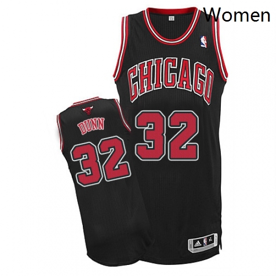 Womens Adidas Chicago Bulls 32 Kris Dunn Authentic Black Alternate NBA Jersey Womens Adidas Chicago Bulls 32 Kris Dunn Authentic Black Alternate NBA Jersey