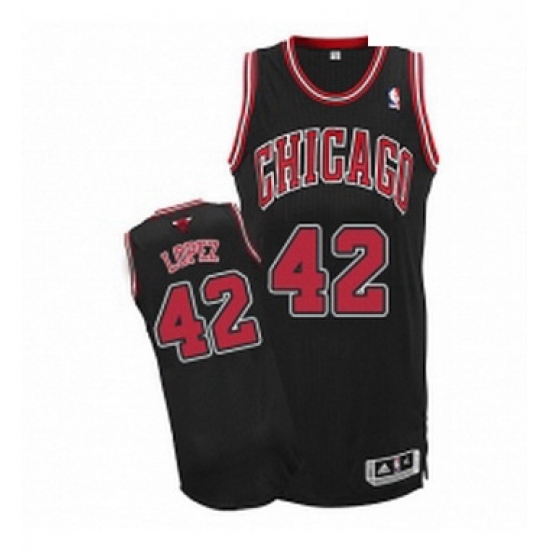 Womens Adidas Chicago Bulls 42 Robin Lopez Authentic Black Alternate NBA Jersey Womens Adidas Chicago Bulls 42 Robin Lopez Authentic Black Alternate NBA Jersey