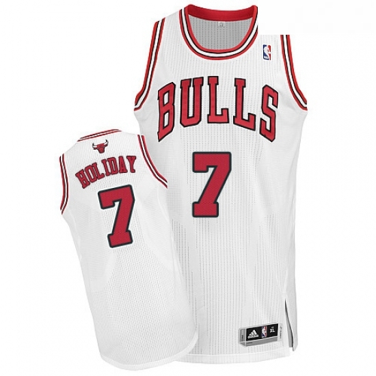 Womens Adidas Chicago Bulls 7 Justin Holiday Authentic White Home NBA Jersey Womens Adidas Chicago Bulls 7 Justin Holiday Authentic White Home NBA Jersey