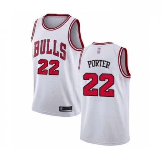 Womens Chicago Bulls 22 Otto Porter Authentic White Basketball Jersey Association Edition Womens Chicago Bulls 22 Otto Porter Authentic White Basketball Jersey Association Edition