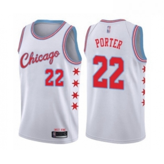 Womens Chicago Bulls 22 Otto Porter Swingman White Basketball Jersey City Edition Womens Chicago Bulls 22 Otto Porter Swingman White Basketball Jersey City Edition
