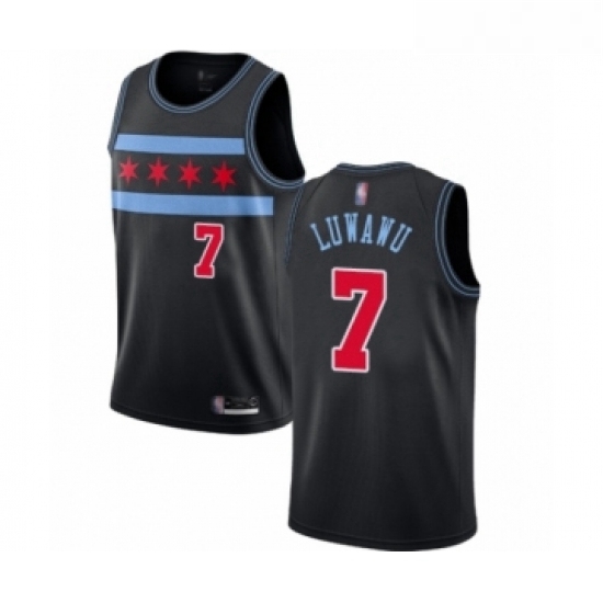 Womens Chicago Bulls 7 Timothe Luwawu Swingman Black Basketball Jersey City Edition Womens Chicago Bulls 7 Timothe Luwawu Swingman Black Basketball Jersey City Edition