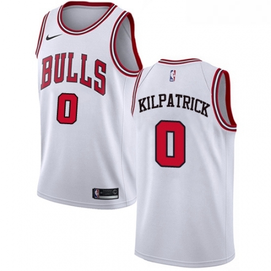 Womens Nike Chicago Bulls 0 Sean Kilpatrick Swingman White NBA Jersey Association Edition Womens Nike Chicago Bulls 0 Sean Kilpatrick Swingman White NBA Jersey Association Edition