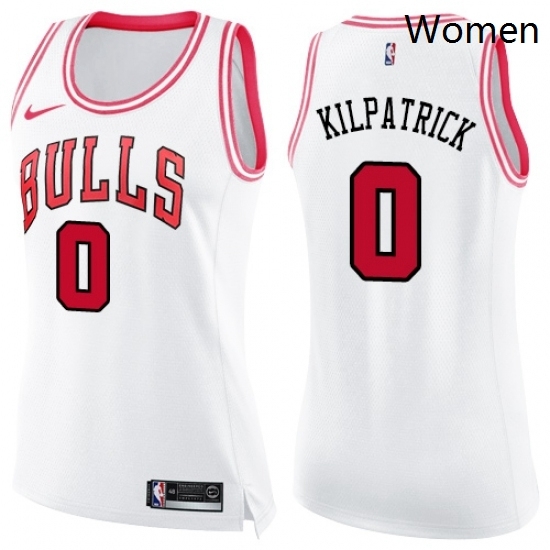 Womens Nike Chicago Bulls 0 Sean Kilpatrick Swingman White Pink Fashion NBA Jersey Womens Nike Chicago Bulls 0 Sean Kilpatrick Swingman White Pink Fashion NBA Jersey