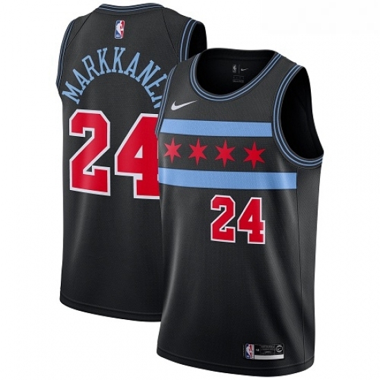 Womens Nike Chicago Bulls 24 Lauri Markkanen Swingman Black NBA Jersey City Edition Womens Nike Chicago Bulls 24 Lauri Markkanen Swingman Black NBA Jersey City Edition