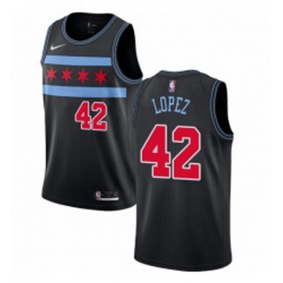 Womens Nike Chicago Bulls 42 Robin Lopez Swingman Black NBA Jersey City Edition Womens Nike Chicago Bulls 42 Robin Lopez Swingman Black NBA Jersey City Edition