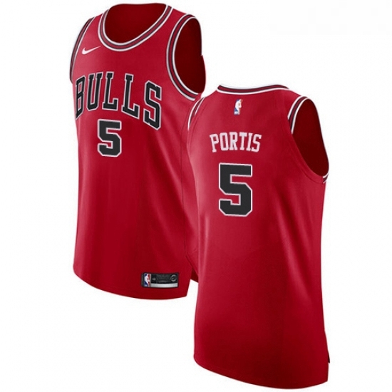 Womens Nike Chicago Bulls 5 Bobby Portis Authentic Red Road NBA Jersey Icon Edition Womens Nike Chicago Bulls 5 Bobby Portis Authentic Red Road NBA Jersey Icon Edition