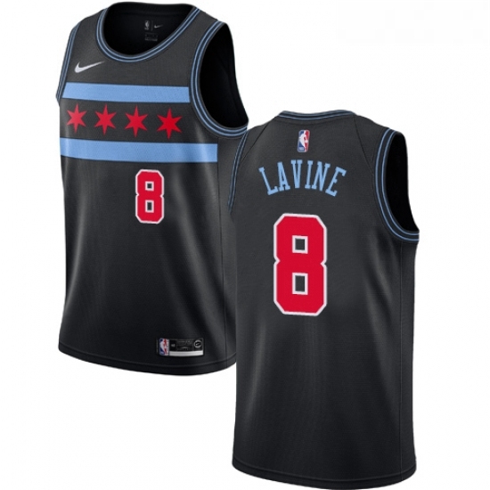 Womens Nike Chicago Bulls 8 Zach LaVine Swingman Black NBA Jersey City Edition Womens Nike Chicago Bulls 8 Zach LaVine Swingman Black NBA Jersey City Edition