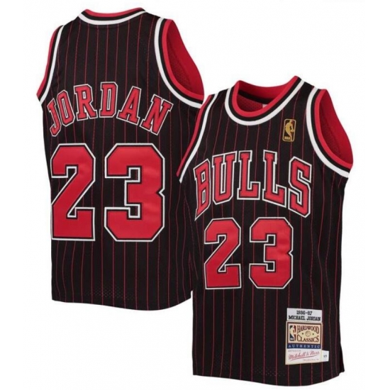 Toddler Chicago Bulls 23 Michael Jordan Black Mitchell 26 Ness Hardwood Classics 1995 96 Stitched Jersey Toddler Chicago Bulls 23 Michael Jordan Black Mitchell 26 Ness Hardwood Classics 1995 96 Stitched Jersey