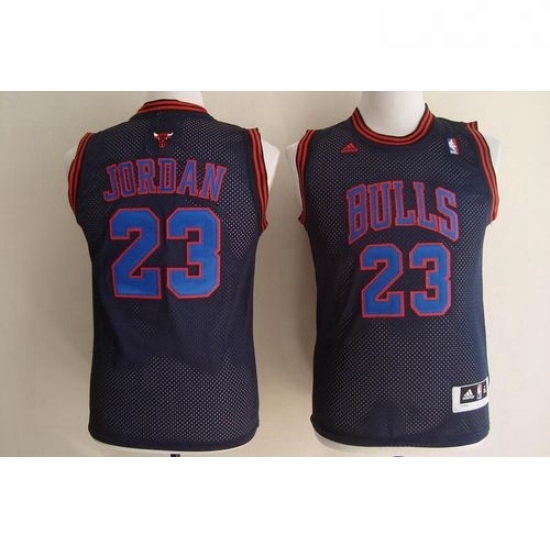 Youth Adidas Chicago Bulls 23 Michael Jordan Swingman Black Blue No NBA Jersey Youth Adidas Chicago Bulls 23 Michael Jordan Swingman Black Blue No NBA Jersey