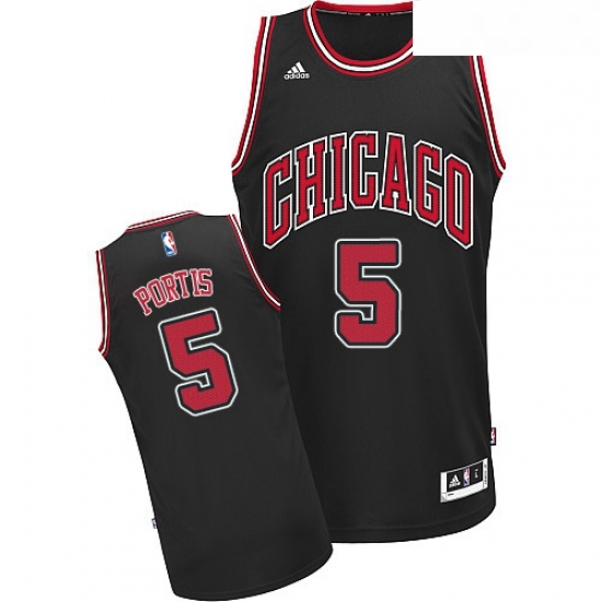 Youth Adidas Chicago Bulls 5 Bobby Portis Swingman Black Alternate NBA Jersey Youth Adidas Chicago Bulls 5 Bobby Portis Swingman Black Alternate NBA Jersey