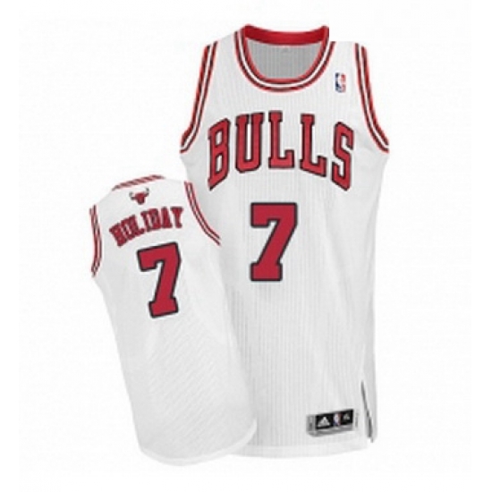 Youth Adidas Chicago Bulls 7 Justin Holiday Authentic White Home NBA Jersey Youth Adidas Chicago Bulls 7 Justin Holiday Authentic White Home NBA Jersey
