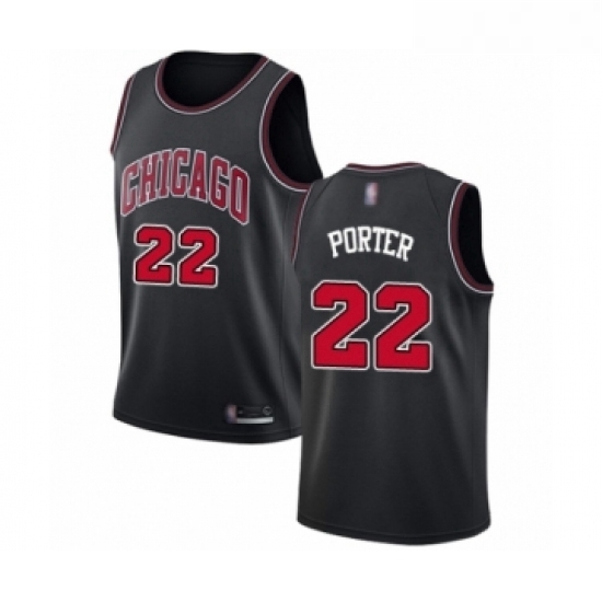 Youth Chicago Bulls 22 Otto Porter Swingman Black Basketball Jersey Statement Edition Youth Chicago Bulls 22 Otto Porter Swingman Black Basketball Jersey Statement Edition