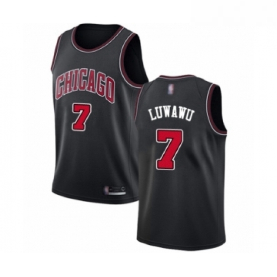 Youth Chicago Bulls 7 Timothe Luwawu Swingman Black Basketball Jersey Statement Edition Youth Chicago Bulls 7 Timothe Luwawu Swingman Black Basketball Jersey Statement Edition