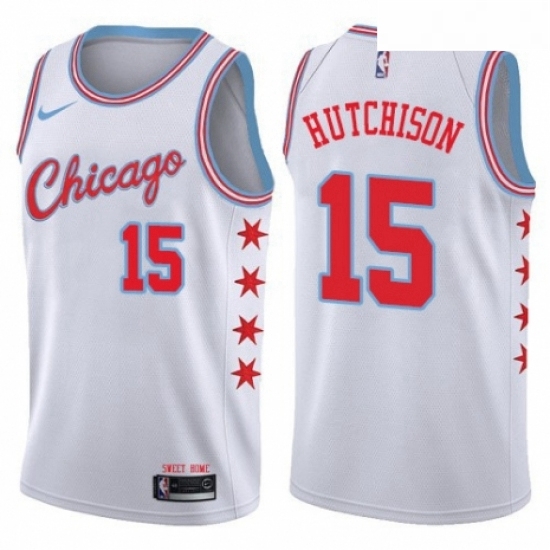Youth Nike Chicago Bulls 15 Chandler Hutchison Swingman White NBA Jersey City Edition Youth Nike Chicago Bulls 15 Chandler Hutchison Swingman White NBA Jersey City Edition