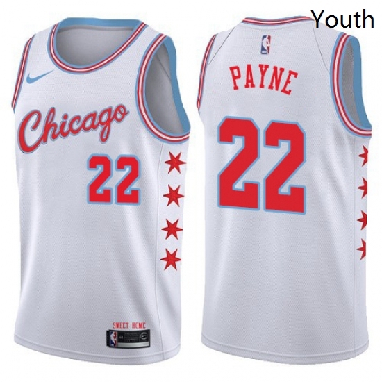 Youth Nike Chicago Bulls 22 Cameron Payne Swingman White NBA Jersey City Edition Youth Nike Chicago Bulls 22 Cameron Payne Swingman White NBA Jersey City Edition