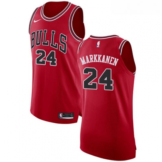 Youth Nike Chicago Bulls 24 Lauri Markkanen Authentic Red Road NBA Jersey Icon Edition Youth Nike Chicago Bulls 24 Lauri Markkanen Authentic Red Road NBA Jersey Icon Edition