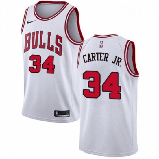 Youth Nike Chicago Bulls 34 Wendell Carter Jr Swingman White NBA Jersey Association Edition Youth Nike Chicago Bulls 34 Wendell Carter Jr Swingman White NBA Jersey Association Edition