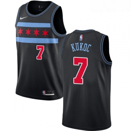 Youth Nike Chicago Bulls 7 Toni Kukoc Swingman Black NBA Jersey City Edition Youth Nike Chicago Bulls 7 Toni Kukoc Swingman Black NBA Jersey City Edition