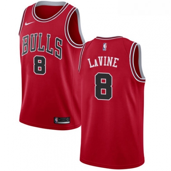 Youth Nike Chicago Bulls 8 Zach LaVine Swingman Red Road NBA Jersey Icon Edition Youth Nike Chicago Bulls 8 Zach LaVine Swingman Red Road NBA Jersey Icon Edition
