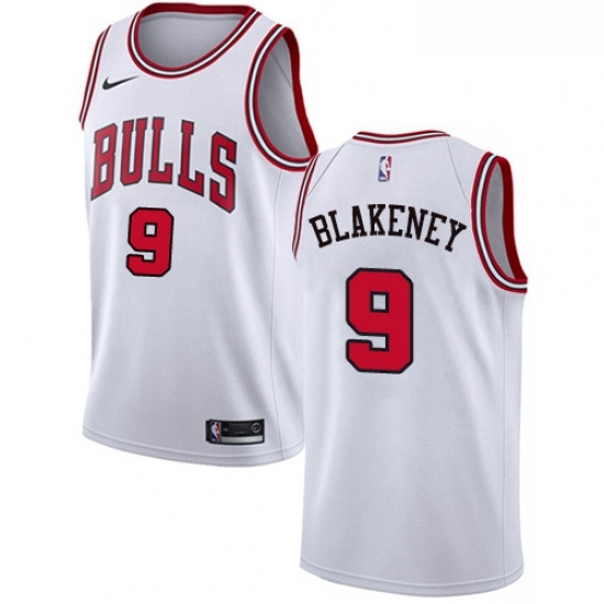 Youth Nike Chicago Bulls 9 Antonio Blakeney Swingman White NBA Jersey Association Edition Youth Nike Chicago Bulls 9 Antonio Blakeney Swingman White NBA Jersey Association Edition