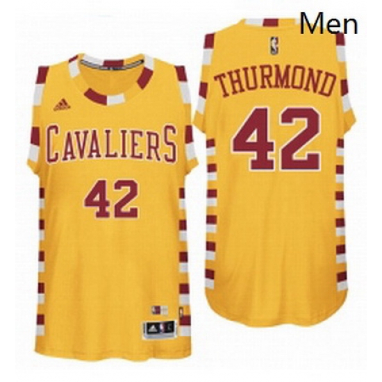 Cleveland Cavaliers 42 Nate Thurmond Hardwood Classic Throwback Gold Swingman Jersey Cleveland Cavaliers 42 Nate Thurmond Hardwood Classic Throwback Gold Swingman Jersey