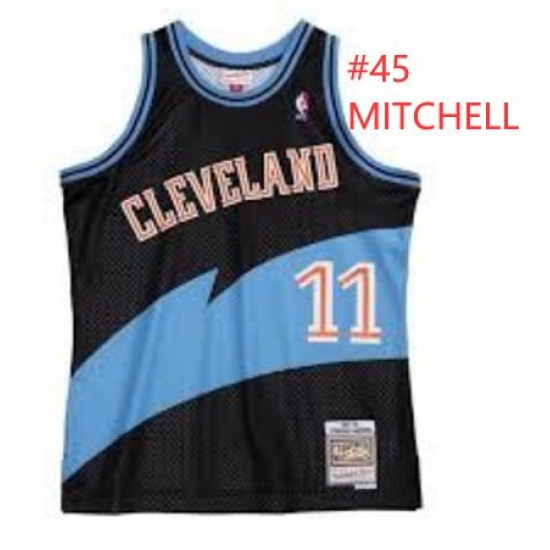 Cleveland Cavs #45 Mitchell Black Jersey Cleveland Cavs #45 Mitchell Black Jersey