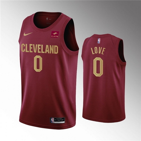 Men Cleveland Cavaliers 0 Kevin Love Wine Icon Edition Stitched Basketball Jersey Men Cleveland Cavaliers 0 Kevin Love Wine Icon Edition Stitched Basketball Jersey