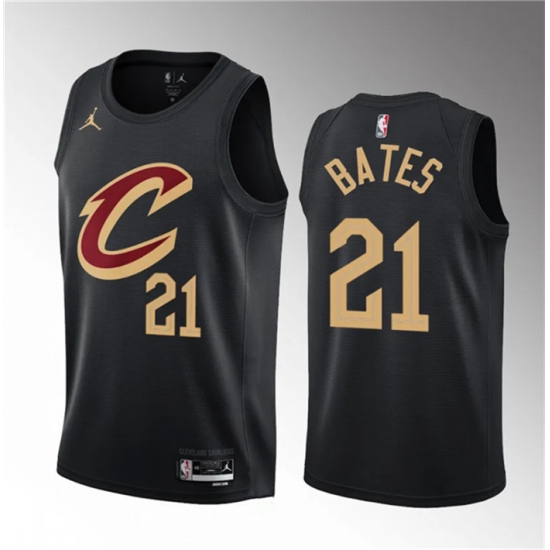 Men Cleveland Cavaliers 21 Emoni Bates Black 2023 Draft Statement Edition Stitched Jersey Men Cleveland Cavaliers 21 Emoni Bates Black 2023 Draft Statement Edition Stitched Jersey