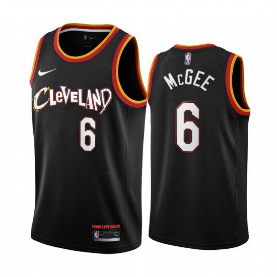 Men Nike Cleveland Cavaliers 6 JaVale McGee Black NBA Swingman 2020 21 City Edition Jersey Men Nike Cleveland Cavaliers 6 JaVale McGee Black NBA Swingman 2020 21 City Edition Jersey