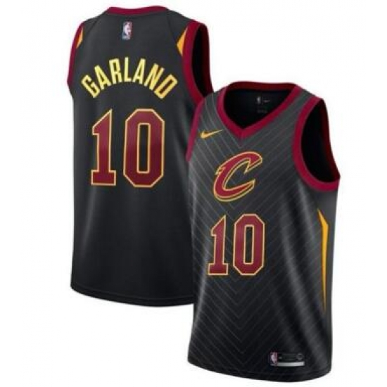 Mens Cleveland Cavaliers 10 Darius Garland Authentic Black Basketball Jersey Statement Edition Mens Cleveland Cavaliers 10 Darius Garland Authentic Black Basketball Jersey Statement Edition