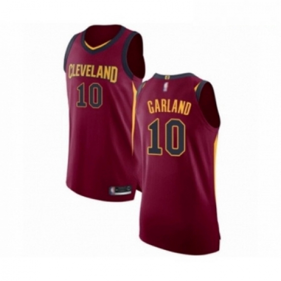 Mens Cleveland Cavaliers 10 Darius Garland Authentic Maroon Basketball Jersey Icon Edition Mens Cleveland Cavaliers 10 Darius Garland Authentic Maroon Basketball Jersey Icon Edition