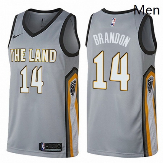 Mens Nike Cleveland Cavaliers 14 Terrell Brandon Swingman Gray NBA Jersey City Edition Mens Nike Cleveland Cavaliers 14 Terrell Brandon Swingman Gray NBA Jersey City Edition