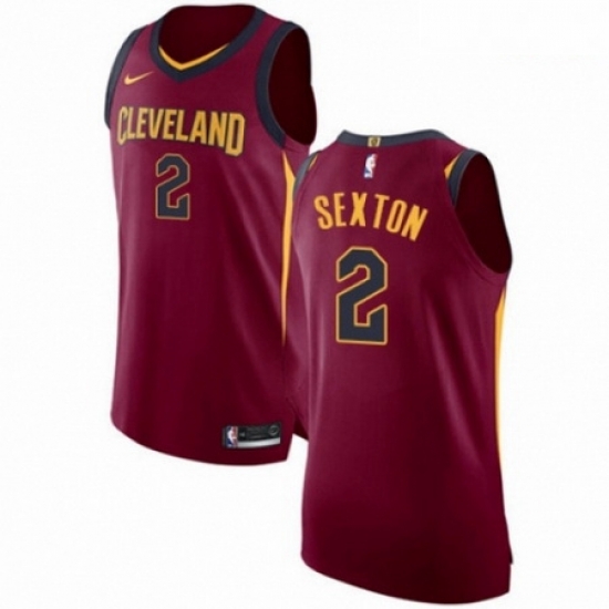 Mens Nike Cleveland Cavaliers 2 Collin Sexton Authentic Maroon NBA Jersey Icon Edition Mens Nike Cleveland Cavaliers 2 Collin Sexton Authentic Maroon NBA Jersey Icon Edition