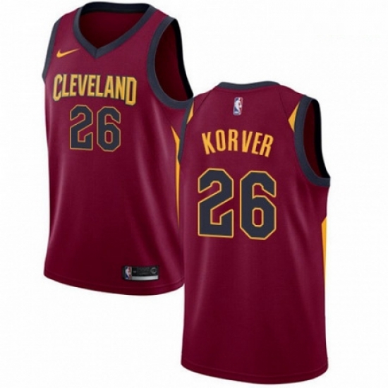 Mens Nike Cleveland Cavaliers 26 Kyle Korver Swingman Maroon Road NBA Jersey Icon Edition Mens Nike Cleveland Cavaliers 26 Kyle Korver Swingman Maroon Road NBA Jersey Icon Edition