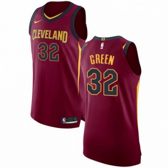 Mens Nike Cleveland Cavaliers 32 Jeff Green Authentic Maroon Road NBA Jersey Icon Edition Mens Nike Cleveland Cavaliers 32 Jeff Green Authentic Maroon Road NBA Jersey Icon Edition