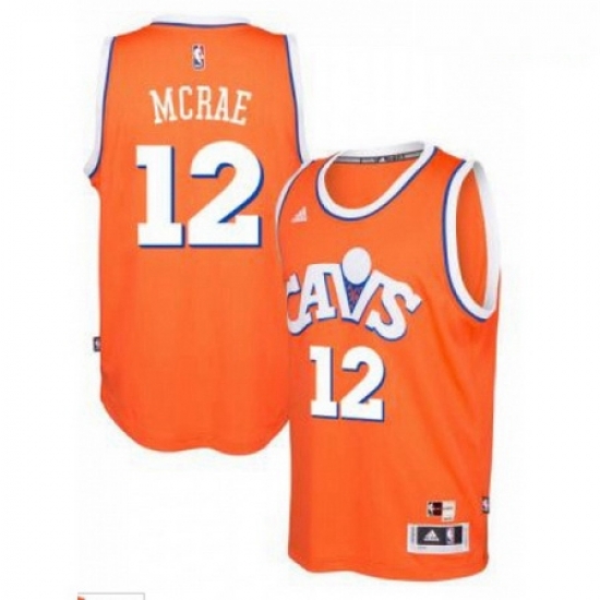 adidas Cleveland Cavaliers 12 Jordan McRae Orange Hardwood Classics Swingman Jersey adidas Cleveland Cavaliers 12 Jordan McRae Orange Hardwood Classics Swingman Jersey