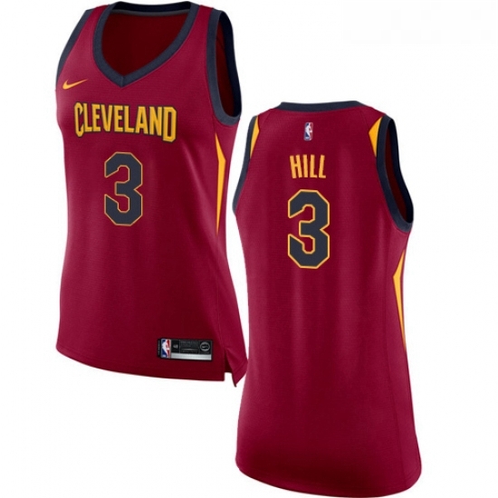 Womens Nike Cleveland Cavaliers 3 George Hill Authentic Maroon NBA Jersey Icon Edition Womens Nike Cleveland Cavaliers 3 George Hill Authentic Maroon NBA Jersey Icon Edition