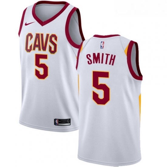 Womens Nike Cleveland Cavaliers 5 JR Smith Swingman White Home NBA Jersey Association Edition Womens Nike Cleveland Cavaliers 5 JR Smith Swingman White Home NBA Jersey Association Edition