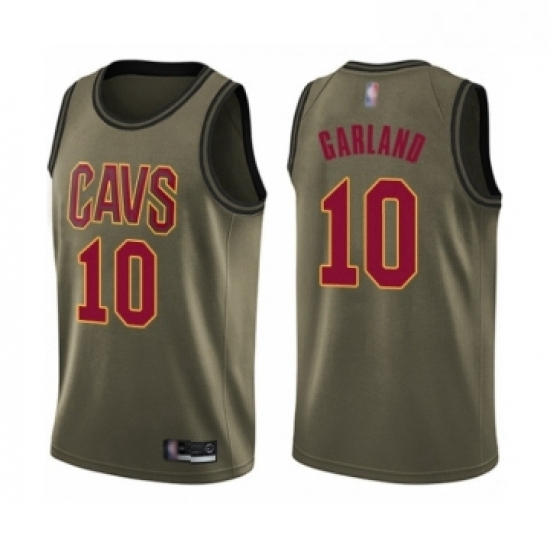 Youth Cleveland Cavaliers 10 Darius Garland Swingman Green Salute to Service Basketball Jersey Youth Cleveland Cavaliers 10 Darius Garland Swingman Green Salute to Service Basketball Jersey