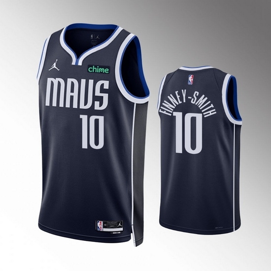 Men Dallas Mavericks 10 Dorian Finney Smith Navy Statement Edition Stitched Basketball Jersey Men Dallas Mavericks 10 Dorian Finney Smith Navy Statement Edition Stitched Basketball Jersey