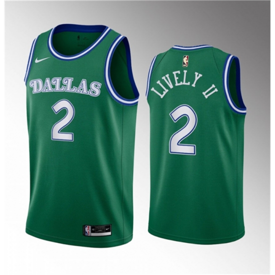 Men Dallas Mavericks 2 Dereck Lively II Green 2023 Draft Classic Edition Stitched Basketball Jersey Men Dallas Mavericks 2 Dereck Lively II Green 2023 Draft Classic Edition Stitched Basketball Jersey