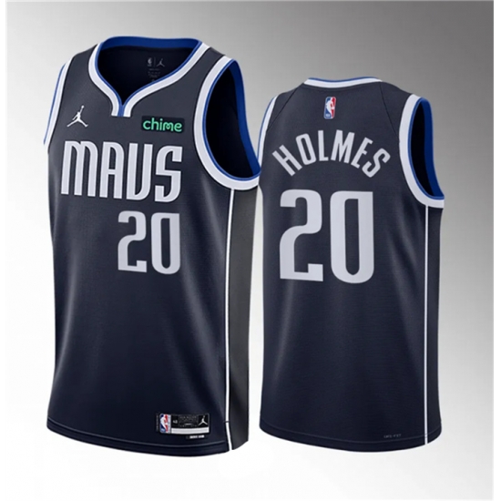 Men Dallas Mavericks 20 Richaun Holmes Navy 2023 Draft Statement Edition Stitched Basketball Jersey Men Dallas Mavericks 20 Richaun Holmes Navy 2023 Draft Statement Edition Stitched Basketball Jersey